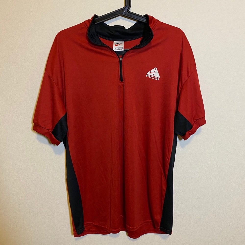 Vintage 90s Nike ACG Bicycle Half zip shirt